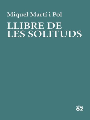 cover image of Llibre de les solituds